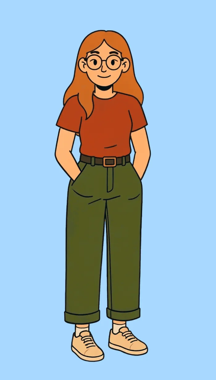 Animated illustration of Joey waving